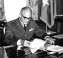 Major General Barry M. Goldwater in his office at Bolling Air Force Base, Washington, D.C. in January 1967