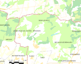Mapa obce Signy-le-Petit