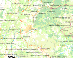 米约市镇地图