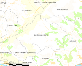 Mapa obce Saint-Paul-d’Espis