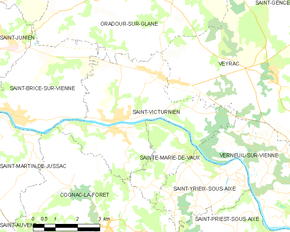 Poziția localității Saint-Victurnien