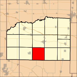 Mapa se zvýrazněním Pilot Knob Township, Washington County, Illinois.svg