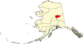 Map of Alaska highlighting Fairbanks North Star Borough.svg