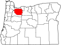 Map of Oregon highlighting Clackamas County.svg