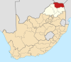 Map of South Africa with Vhembe highlighted (2011).svg