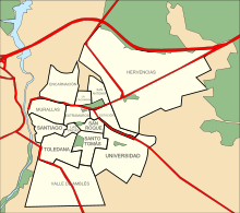Barrios de la ciudad de Ávila[lower-alpha 9]