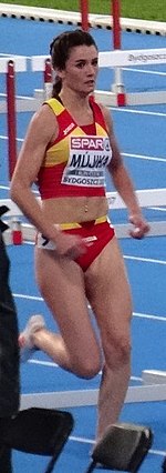 María Mújika 2017 European Athletics U23 Championships, 110m hurdles women semifinal2 14-07-2017 (cropped).jpg