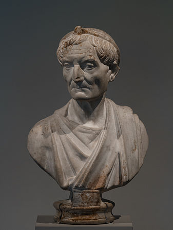 Marble bust of a priest, 117-138 A.D.
