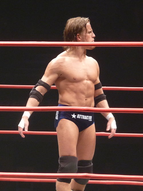 Haskins in the ring during TNA's European tour in January 2011