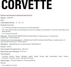 Marque « Corvette »