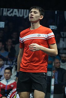 Max Lee Hong Kong squash player