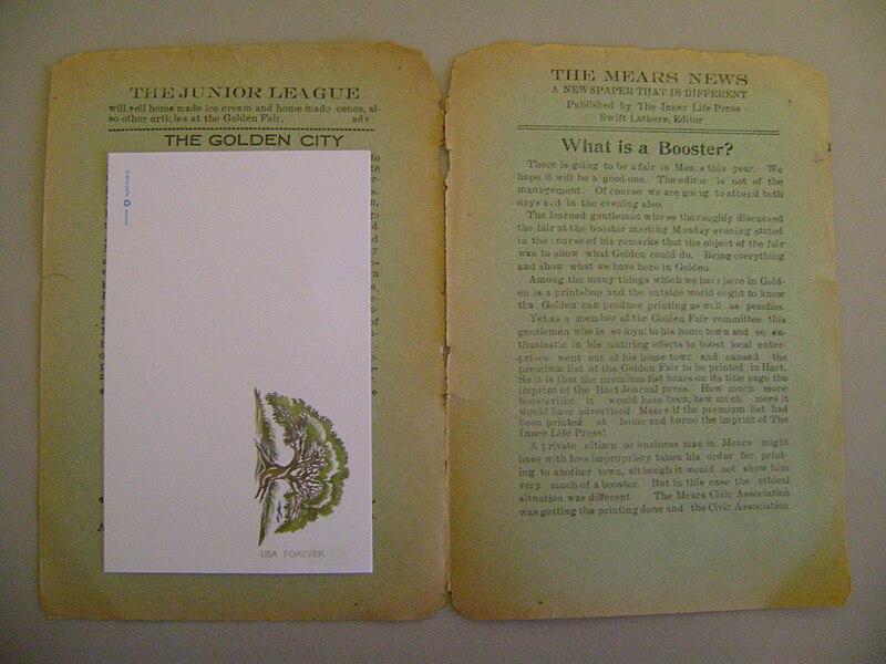 File:Mears Newz September 10 1915 p2 with postcard.JPG