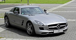 Mercedes-Benz SLS AMG (C 197) - Frontansicht, 10. Août 2011, Düsseldorf.jpg