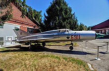 MiG-21 esposto al Parco e Museo di Volandia.