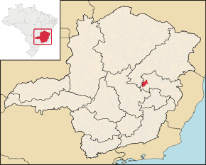 Poziția localității Sabinópolis
