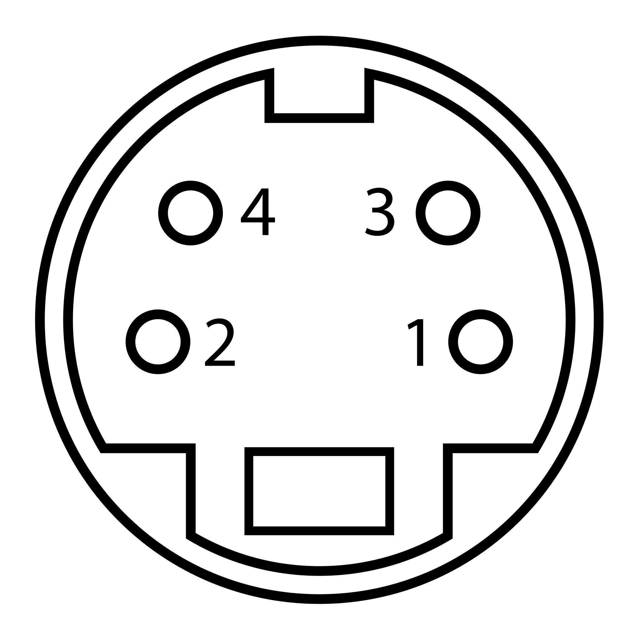 File:MiniDIN-4 Connector Pinout.svg - Wikimedia Commons