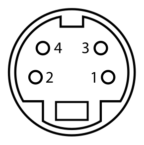 MiniDIN-4 Connector Pinout.svg