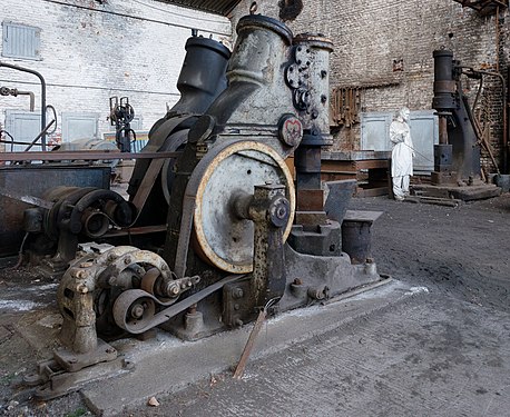 Mining equipment in the foundry of Bois-du-Luc