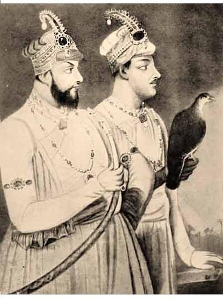 Mir Jafar (left) and his eldest son, Mir Miran (right).