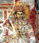 Fresco del rey Marko, siglo xiv.