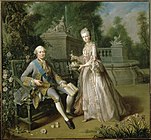 герцог Пентьевр со своей дочерью. 1768, Версаль