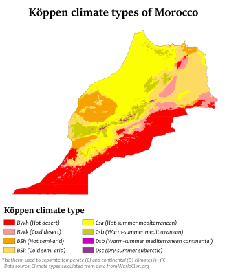 Geography Of Morocco Wikipedia   330px Morocco Köppen.svg 