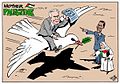 Карикатура Карлоса Латуфа на ізраїльсько-палестинський мир, 2009 р.