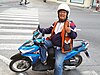 A Bangkok motorcycle taxi operator