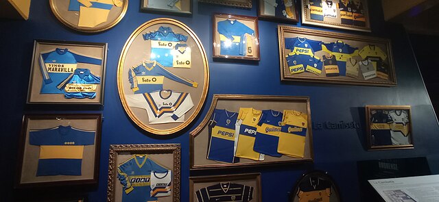 Some jerseys worn in the 1990s–2000s also in exhibition