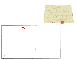 Vị trí của Wishek, North Dakota