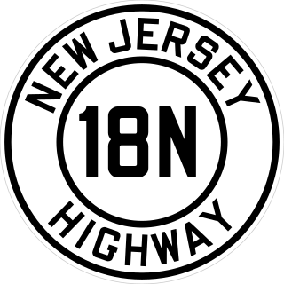 <span class="mw-page-title-main">New Jersey Route 18N</span> Former state highway in New Jersey, United States