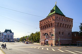 <span class="mw-page-title-main">Minin and Pozharsky Square</span> Square in Nizhny Novgorod, Russia