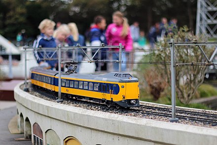 ICM scale model running on the Madurodam model railway.