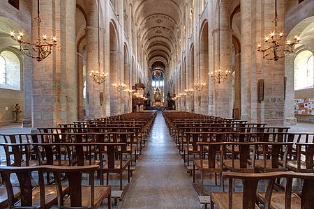 The nave of basilique Saint-Sernin in Toulouse