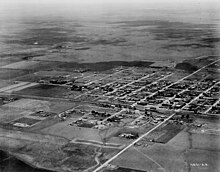 Aerial view of Kimball in 1925 Nebraska - Kimball through Long Pine - NARA - 23942169 (cropped).jpg