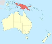 Neurobasis australis Distribution map.svg