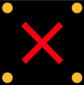 (R4-6) Lane Closed - Traffic May Not use the Below Lane (Used on where variable lane control or Dynamic Lanes are used.)
