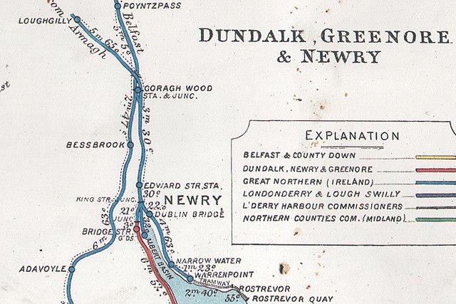 Newry rail lines c. 1910