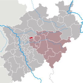 Lage des Herne in Nordrhein-Westfalen (anklickbare Karte)