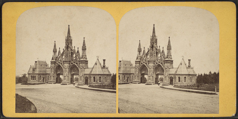 File:Northern entrance to Greenwood Cemetery, from Robert N. Dennis collection of stereoscopic views.jpg