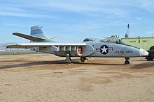 Northrop YA-9A display at the March Field Air Museum, Riverside, California Northrop YA-9A '11368' (26683410563).jpg