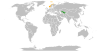 Location map for Norway and Uzbekistan.