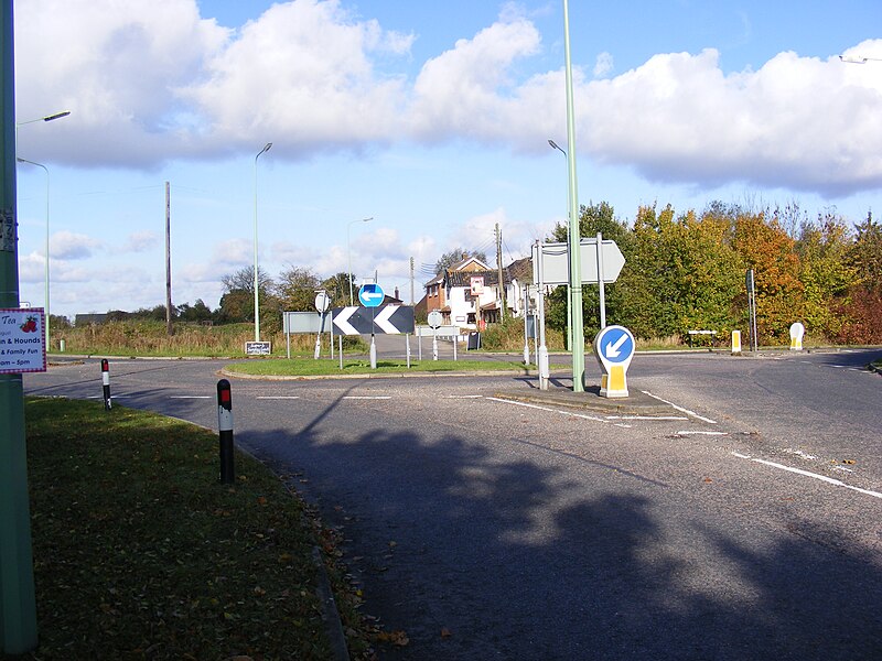 File:Norwich Road Roundabout - geograph.org.uk - 1023611.jpg