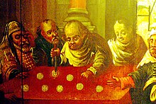 16th-century painting showing alleged host desecration by Jews in Passau, Germany OHM - Hostienfrevel Bild 1.jpg