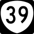 Oregon Route 39 Markierung