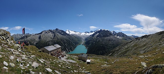 Olperer Hütte & Schlegeisspeicher Panorama