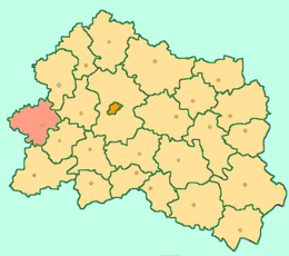 District de ablykinsky - Carte