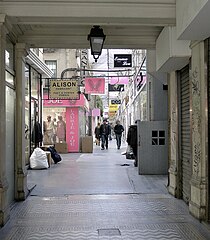 Zugang der Passage auf der Seite Rue Saint-Denis.