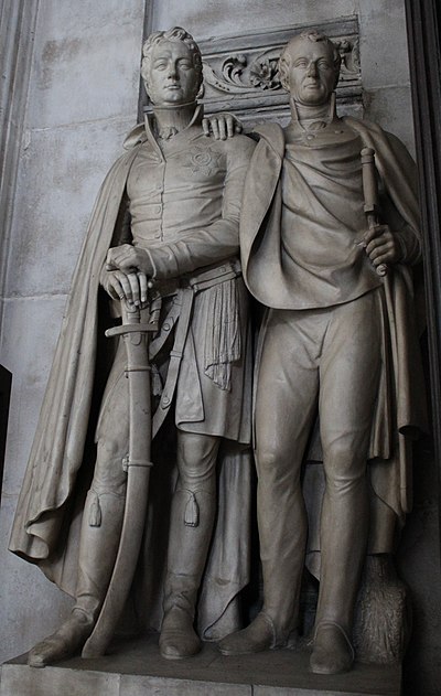 British Generals Pakenham and Gibbs Memorial at St. Paul's Cathedral in London