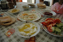 A traditional Palestinian breakfast Palestine breakfast.jpg